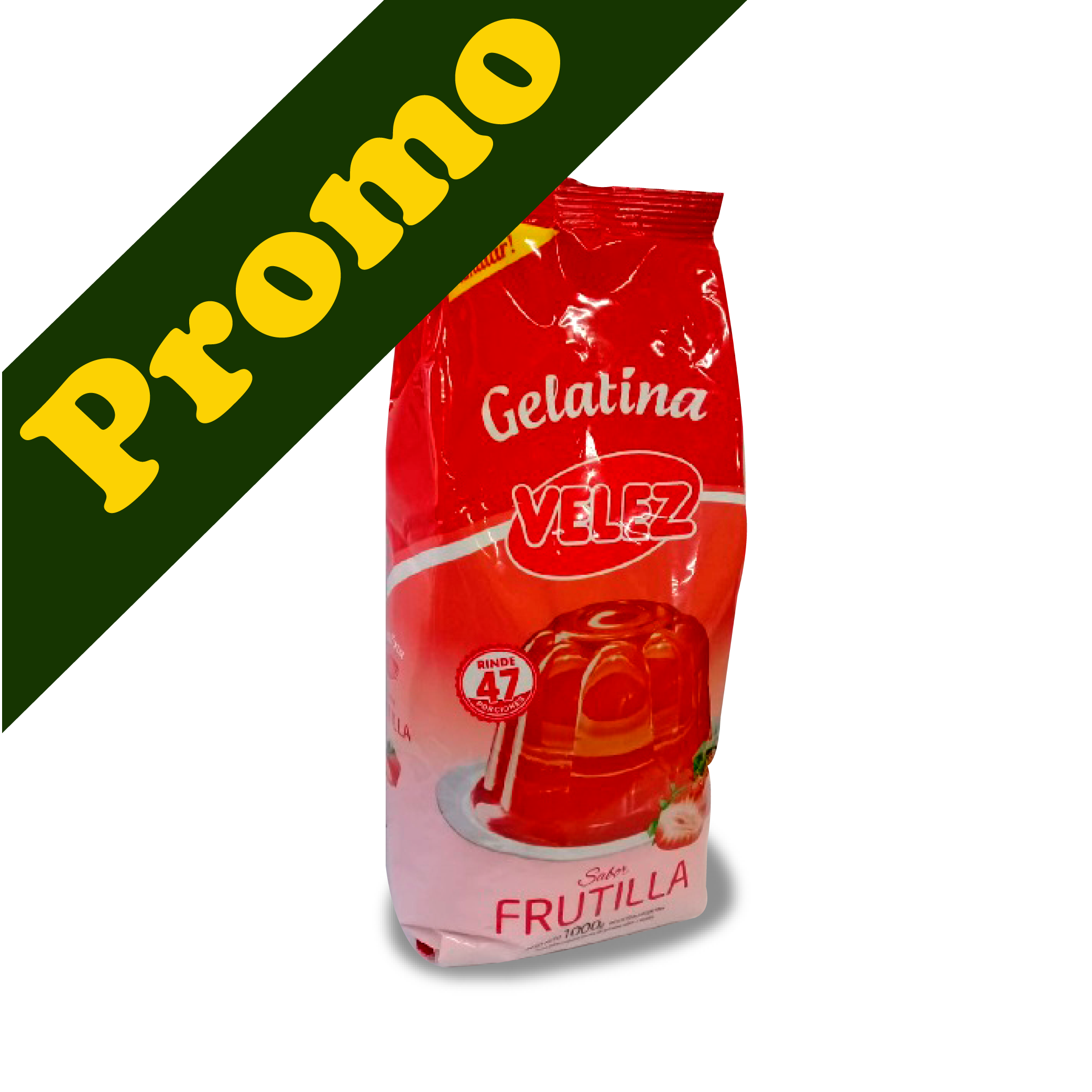 Gelatina Frutilla Velez x 1 kg PROMO MAYO